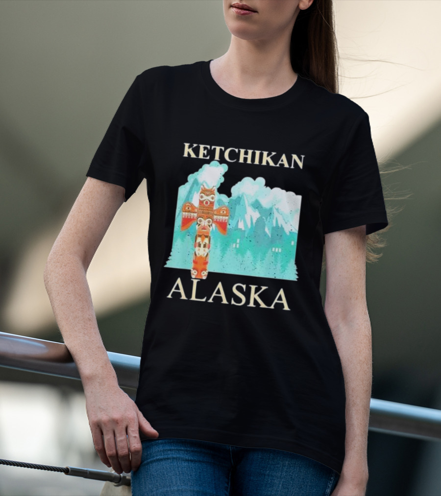 Ketchikan Alaska Native American Indian Totem T-Shirt