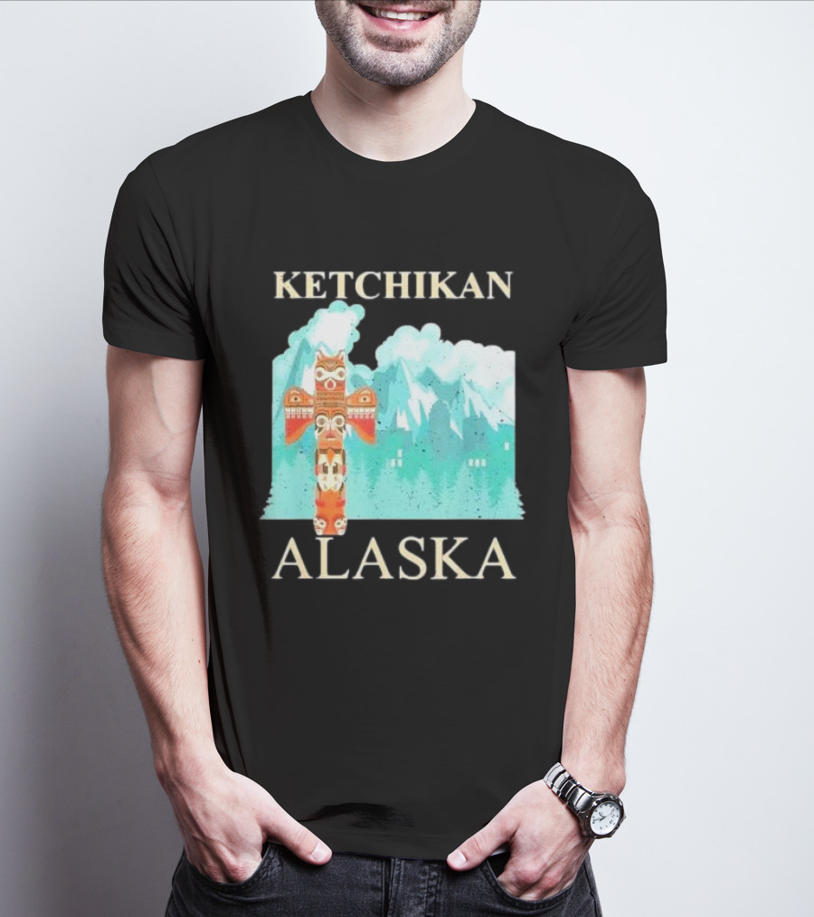 Ketchikan Alaska Native American Indian Totem T-Shirt