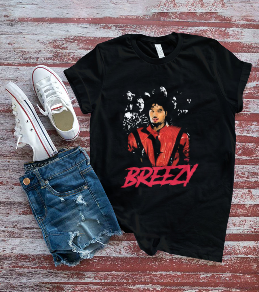 Breezy Chris Brown Close To Midnight Thriller T-Shirt