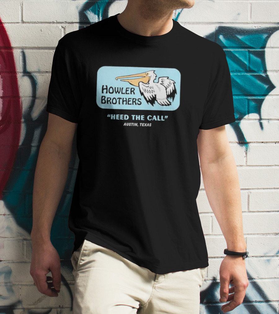Howler Brothers Pelican Logo Heed The Call Austin Texas T-Shirt