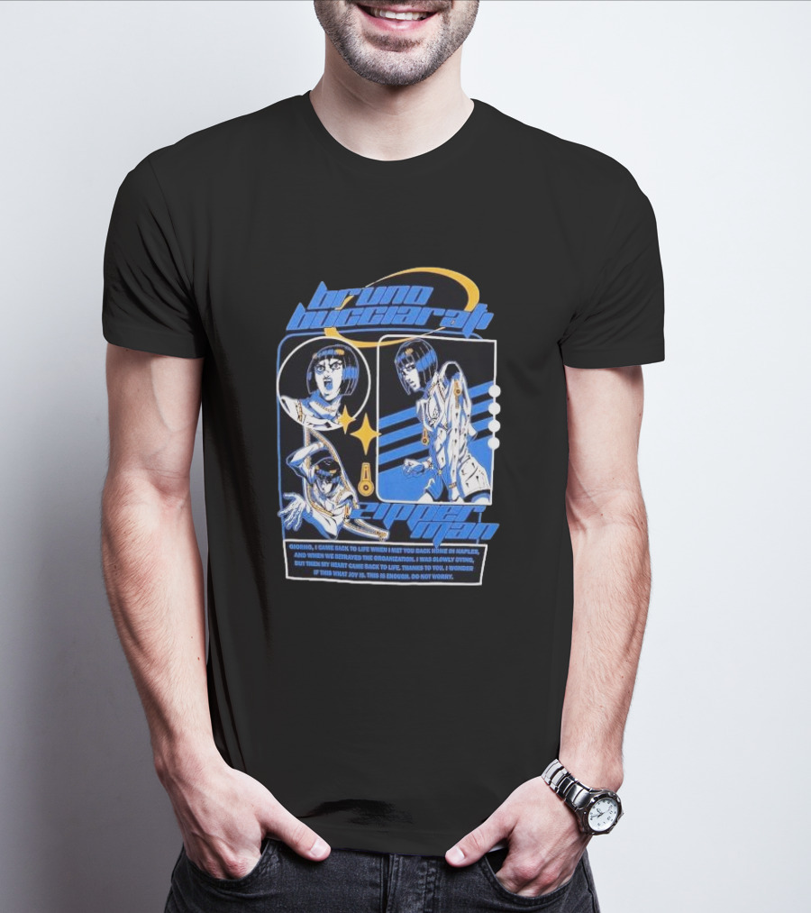 Bruno Bucciarati Golden Wind Jojo's Bizarre Adventure Iconic Poses T-Shirt