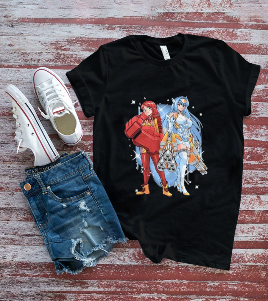 Space Journey Coinbox Anime Duo With Armor And Weapons T-Shirt