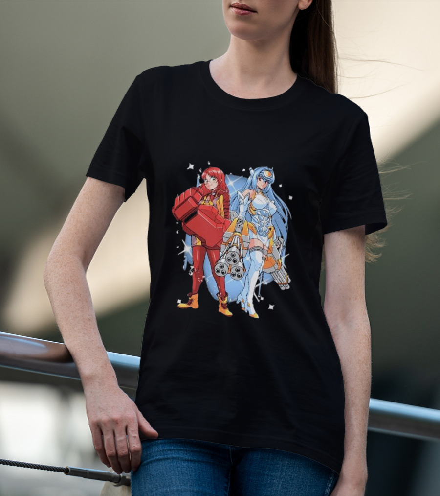 Space Journey Coinbox Anime Duo With Armor And Weapons T-Shirt