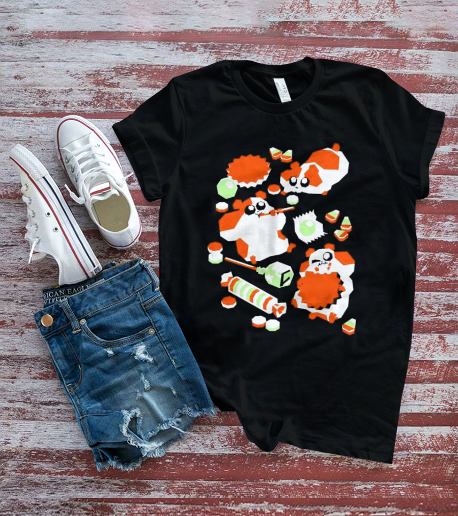 Trick Or Squeak Hamsters With Candy Madness Andy Kluthe T-Shirt