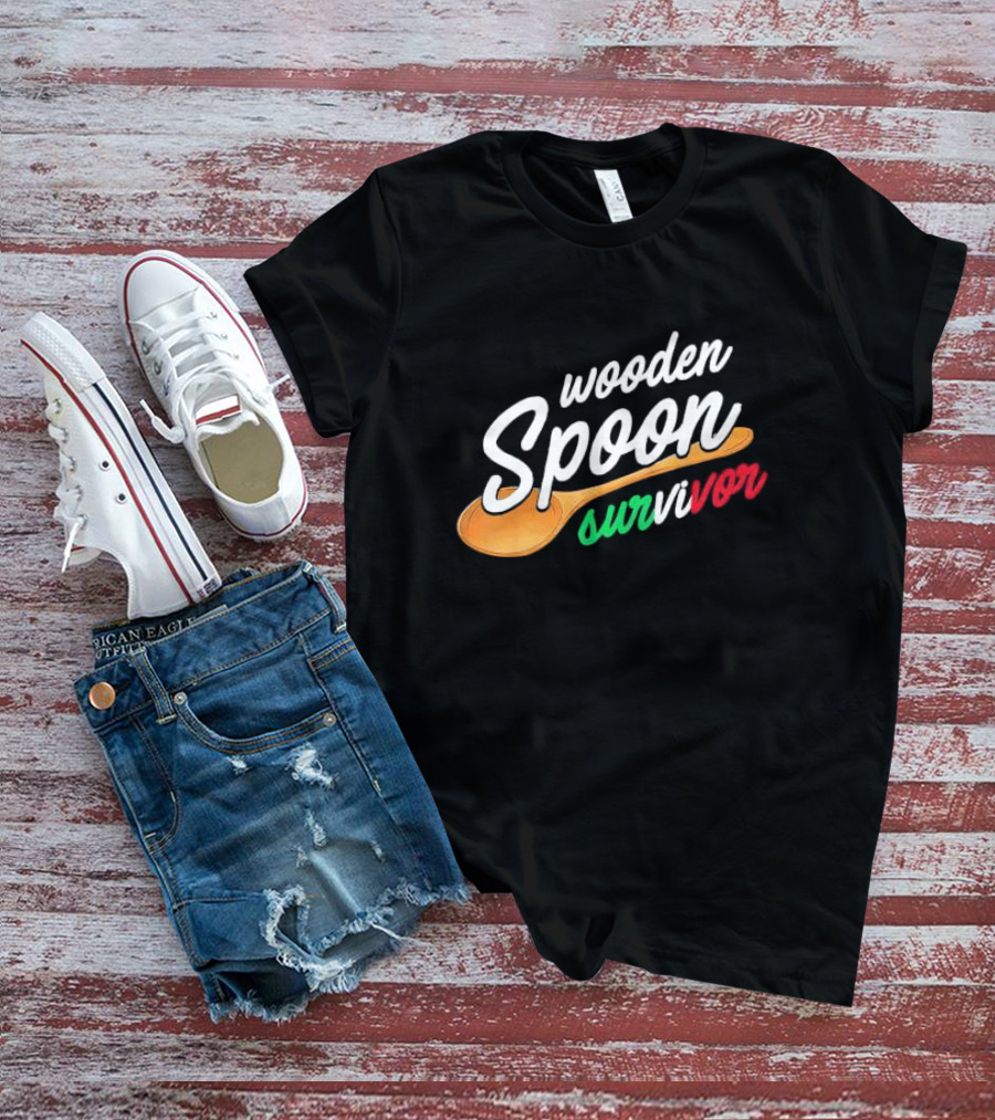 Wooden Spoon Survivor Italian Food Lovers T-Shirt