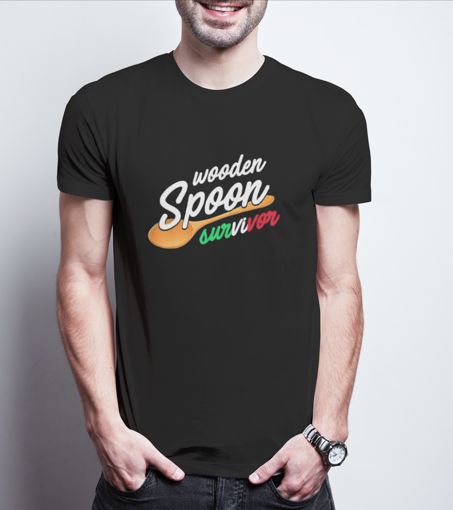 Wooden Spoon Survivor Italian Food Lovers T-Shirt