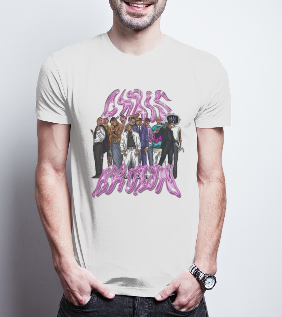 20 Years Of Chris Brown Celebrating Music Journey Icons T-Shirt