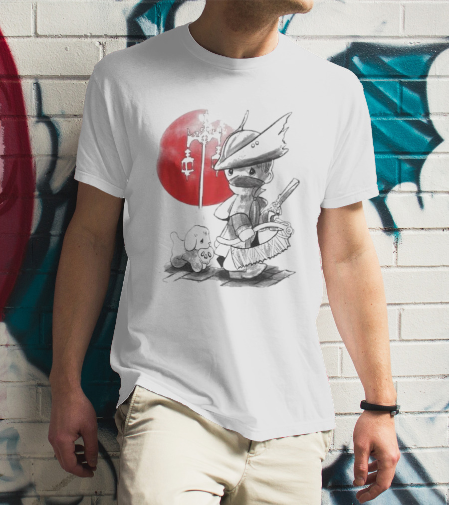Consciousness Is A Lake Herry Johnson Hunter And Dog In Red Circle With Lanterns T-Shirt