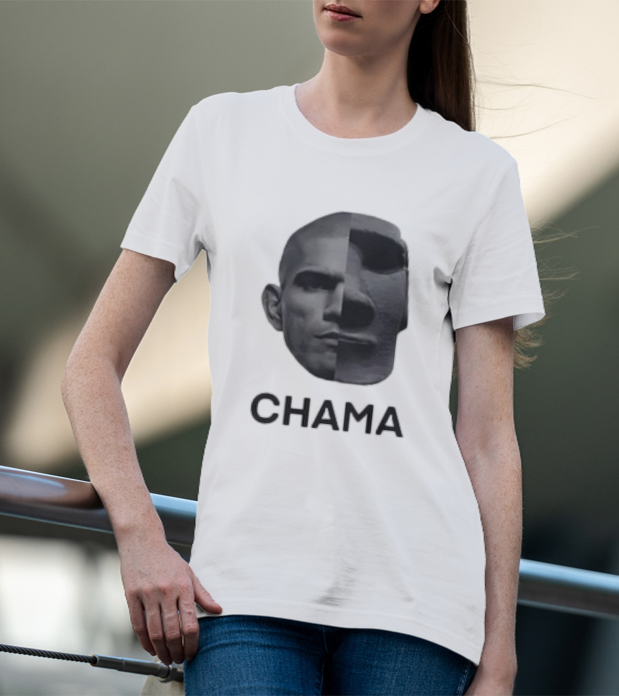 CHAMA Alex Pereira Poatan UFC MMA Face Split T-Shirt