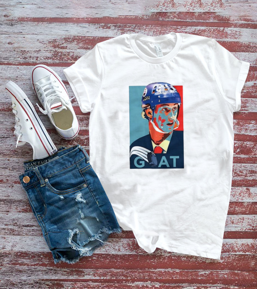 GOAT Gretzky HOPE Retro Hockey T-Shirt