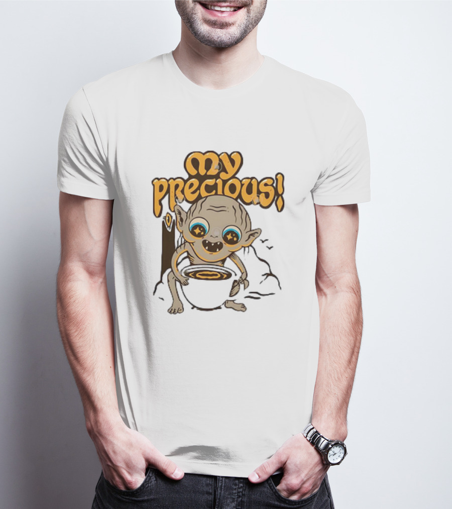 Gollum My Precious Coffee Lover Fantasy Cup T-Shirt