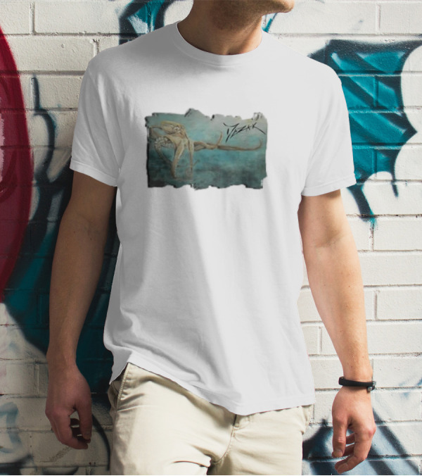 Mezak Art Solitary Octopus Ocean Scene T-Shirt