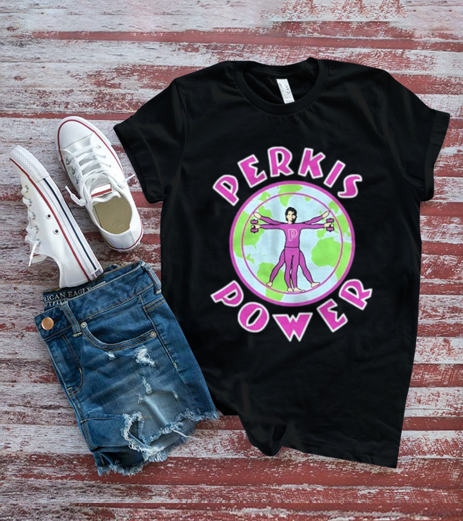 Jason Kelce Travis Kelce Perkis Power Vitruvian Man T-Shirt