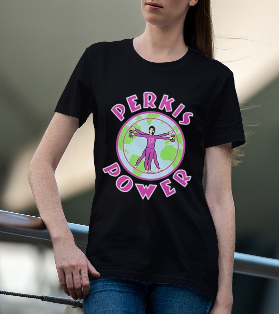 Jason Kelce Travis Kelce Perkis Power Vitruvian Man T-Shirt