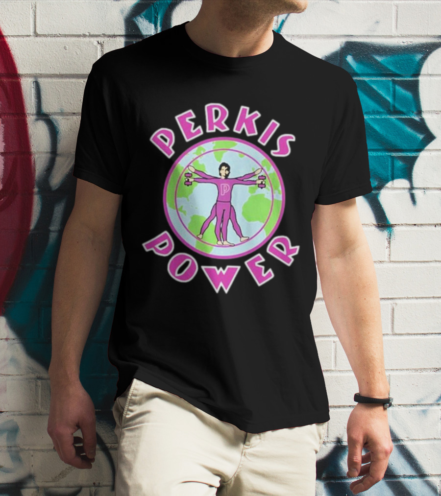 Jason Kelce Travis Kelce Perkis Power Vitruvian Man T-Shirt