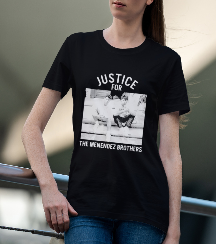 Justice For The Menendez Brothers Vintage Style Court Case Retro Appeal T-Shirt