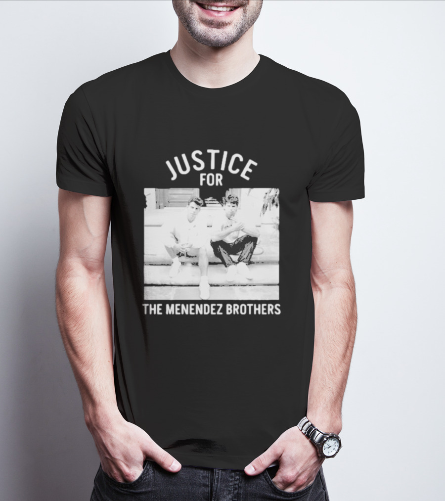 Justice For The Menendez Brothers Vintage Style Court Case Retro Appeal T-Shirt