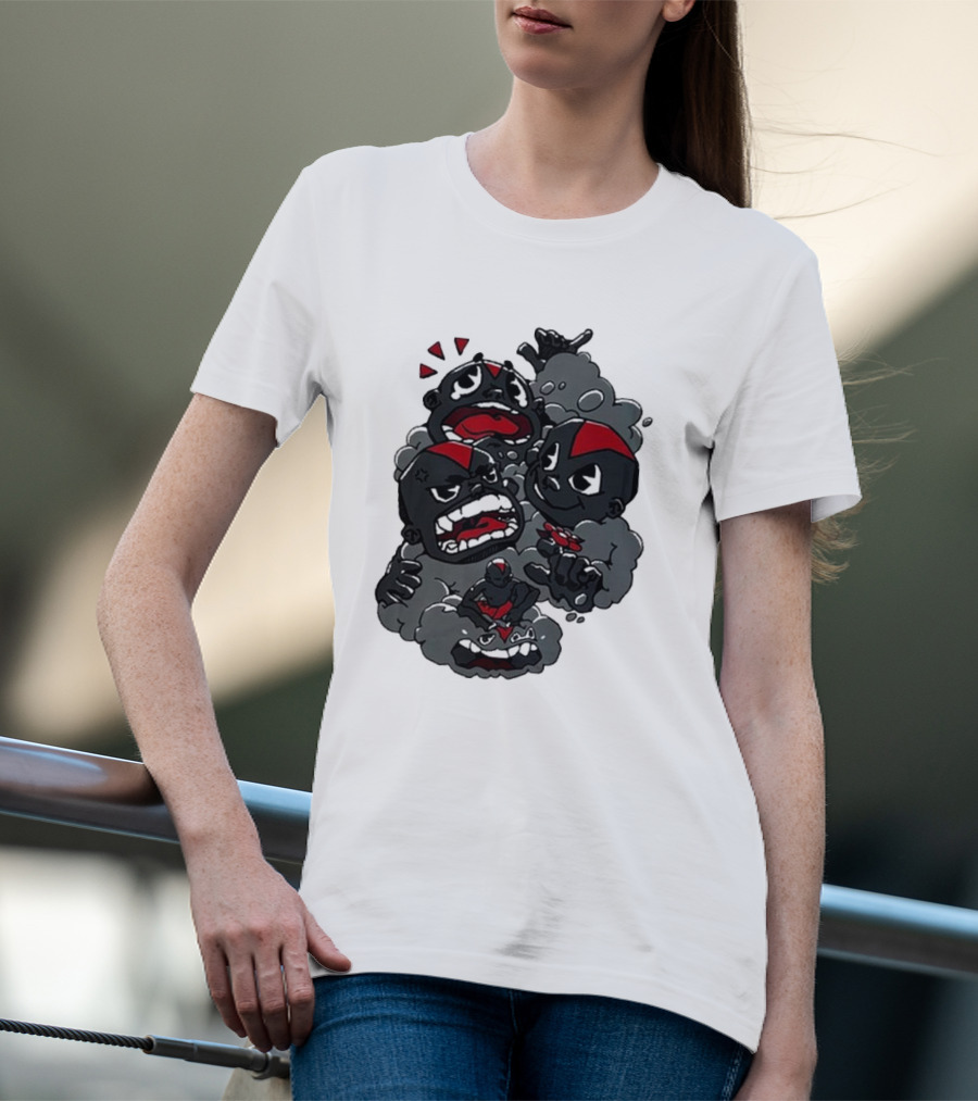 Lil Darkie Emotional Expressions Character Faces Joystick T-Shirt