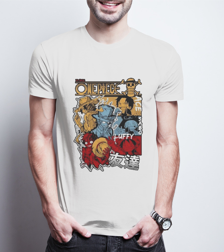 One Piece Luffy Ace Sabo Brothers Friendship T-Shirt