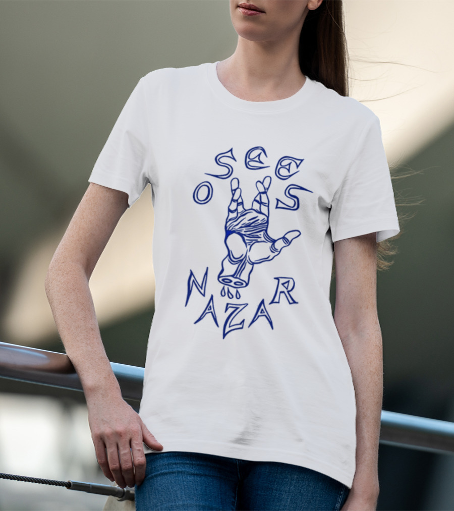 Osees Nazar Hand Symbol With Dripping Fingers T-Shirt