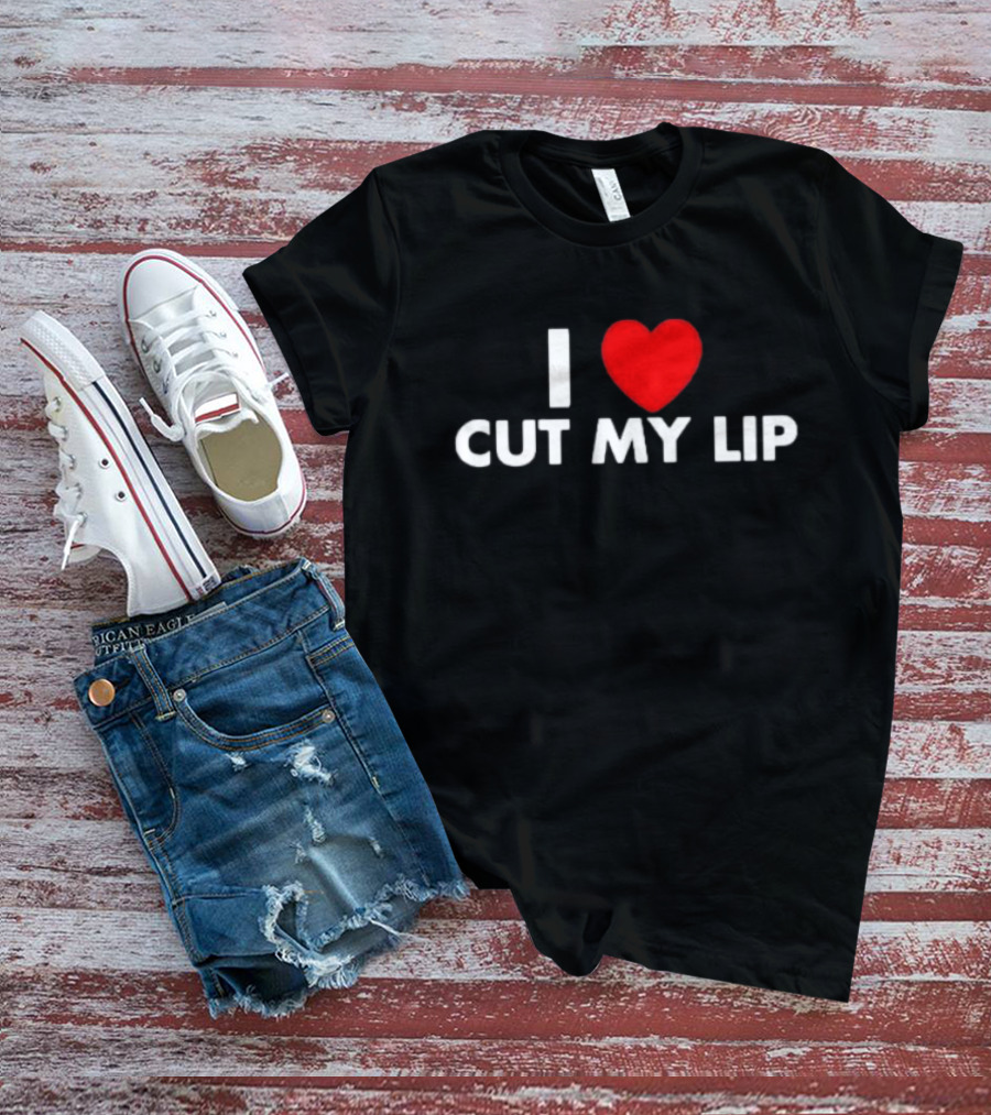 Egg Tyler Wearing I Love Cut My Lip I ♥ Cut My Lip T-Shirt