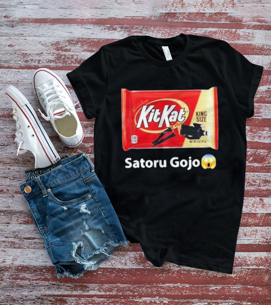 Satoru Gojo 😮 Kit Kat King Size T-Shirt
