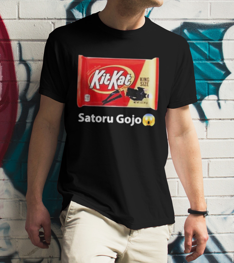 Satoru Gojo 😮 Kit Kat King Size T-Shirt