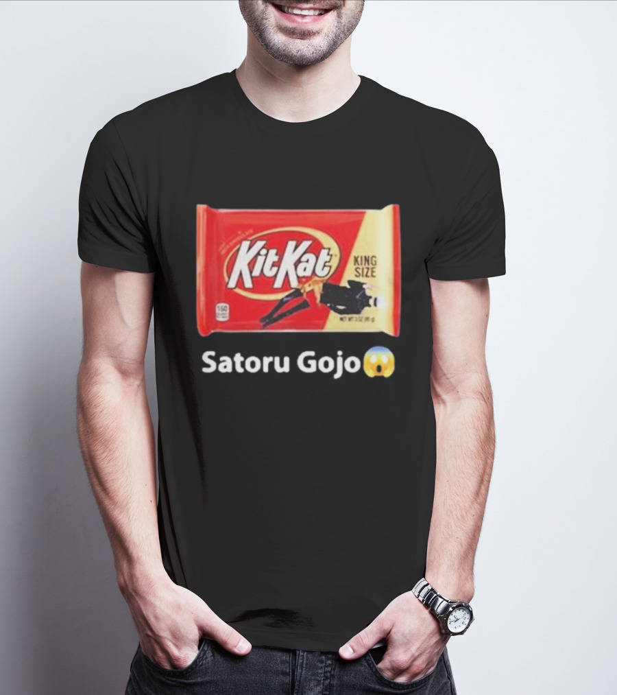 Satoru Gojo 😮 Kit Kat King Size T-Shirt