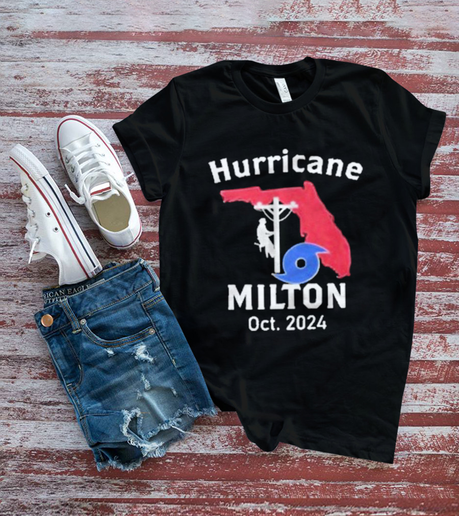 Hurricane Milton Florida Lineman Oct T-Shirt