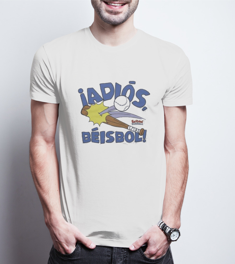 Backyard Baseball Adiós Béisbol Bat And Ball Action T-Shirt