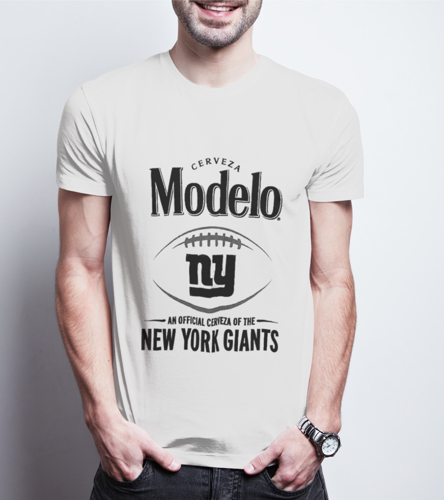 Cerveza Modelo An Official Cerveza Of The New York Giants Ny Football T-Shirt