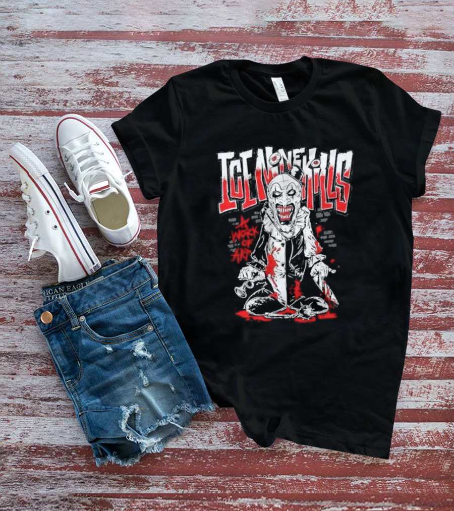Ice Nine Kills Horror-Themed A Work Of Art Graphic Murder Scene T-Shirt