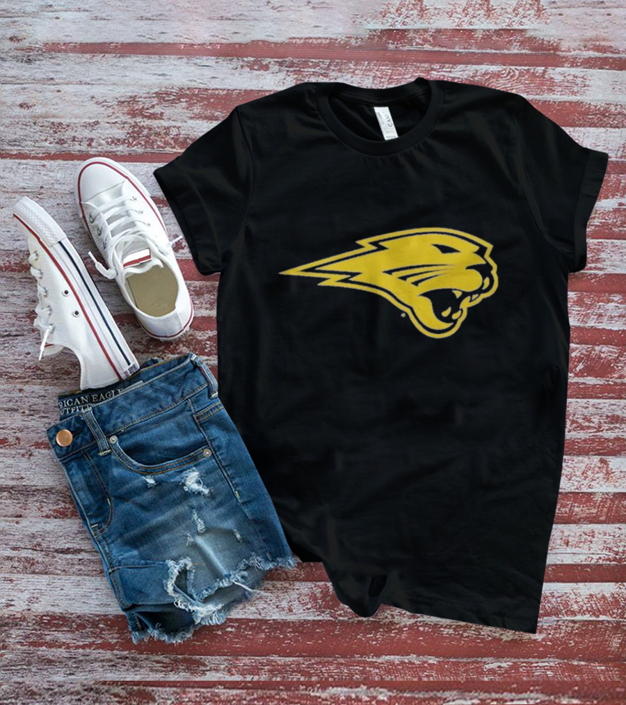 Panthers Logo Heavyweight Yellow Panther Emblem T-Shirt