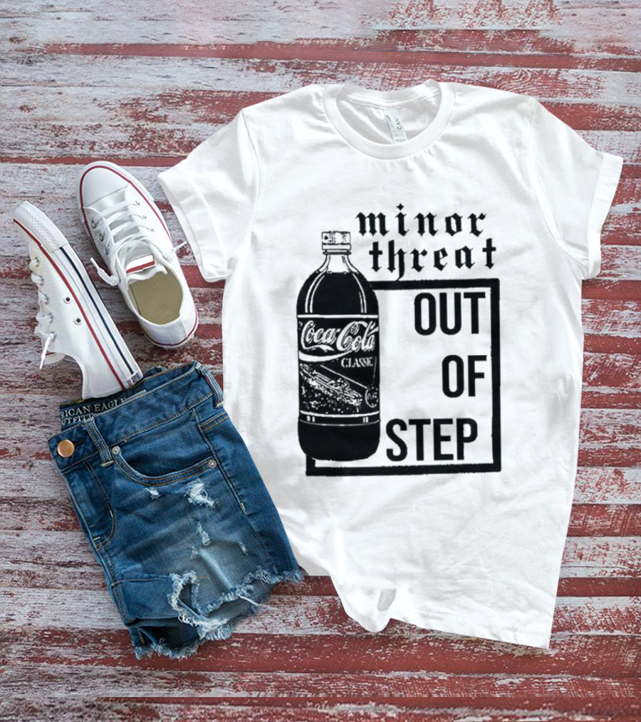 Minor Threat Out Of Step Coca Cola Classic Mockup T-Shirt