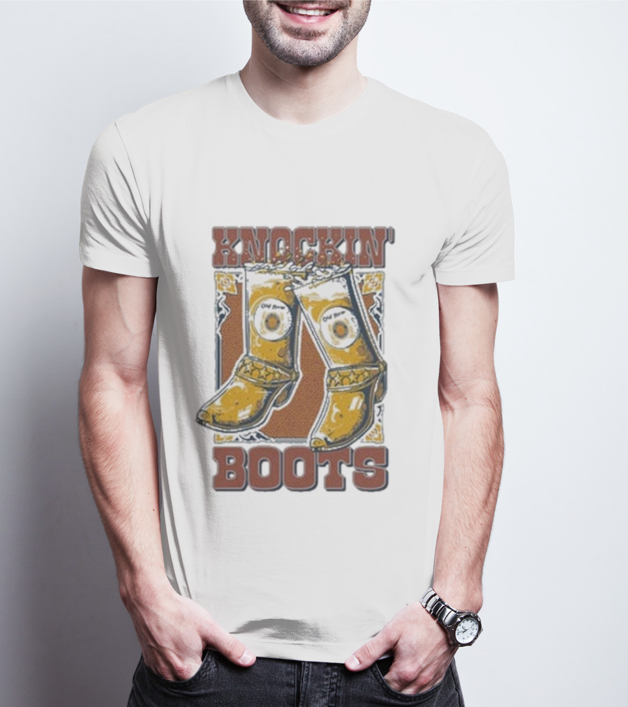 Old Row Knockin' Boots Cowboy Western T-Shirt