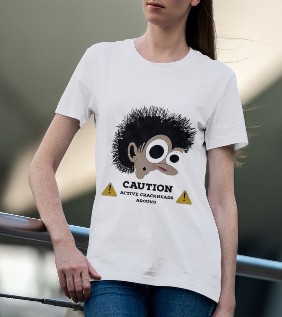 Caution Active Crackheads Midnight Groovers T-Shirt
