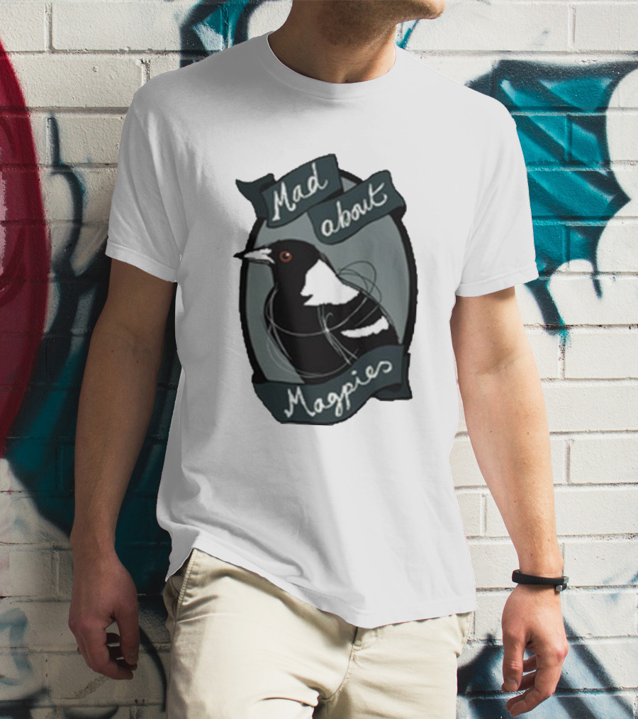 Bridget Farmer Mad About Magpies Bird T-Shirt