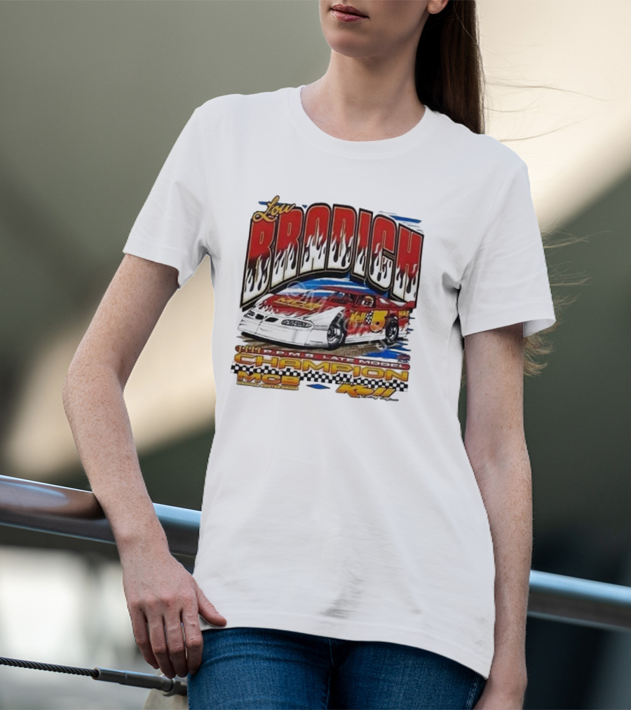 Lou Brodich Champion MCB Kell 5 Super Dirt Late Model 1999 Vintage Racing T-Shirt