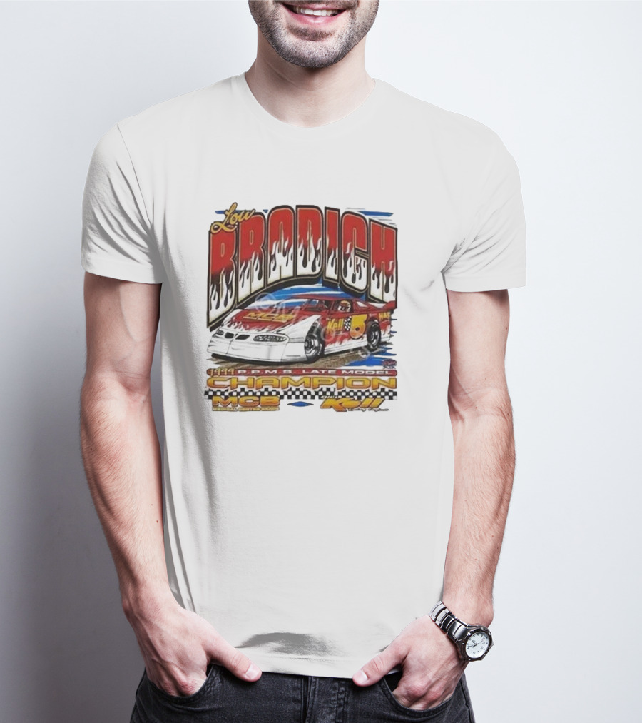 Lou Brodich Champion MCB Kell 5 Super Dirt Late Model 1999 Vintage Racing T-Shirt
