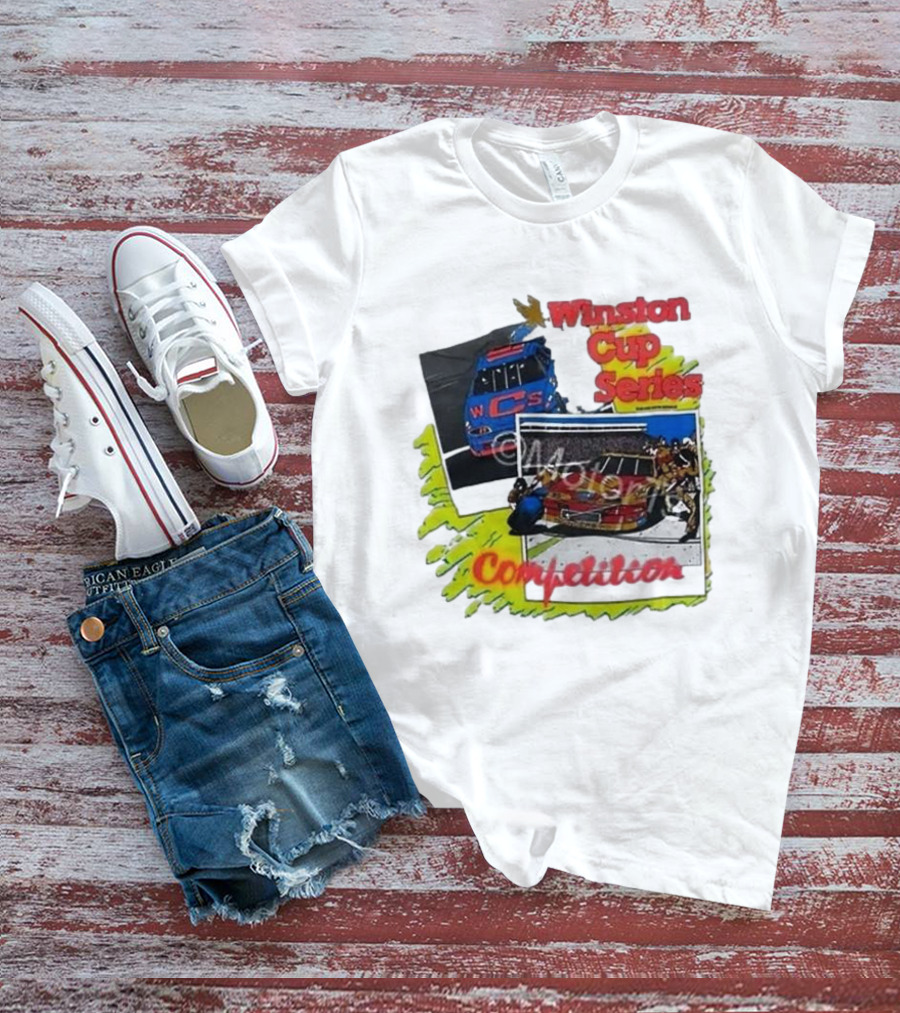 Winston Cup Series Competition Vintage New In Bag 1990 NASCAR T-Shirt