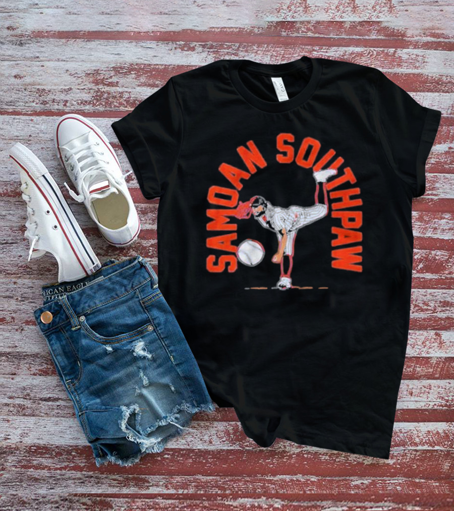 Samoan Southpaw Sean Manaea Baseball Pitcher T-Shirt