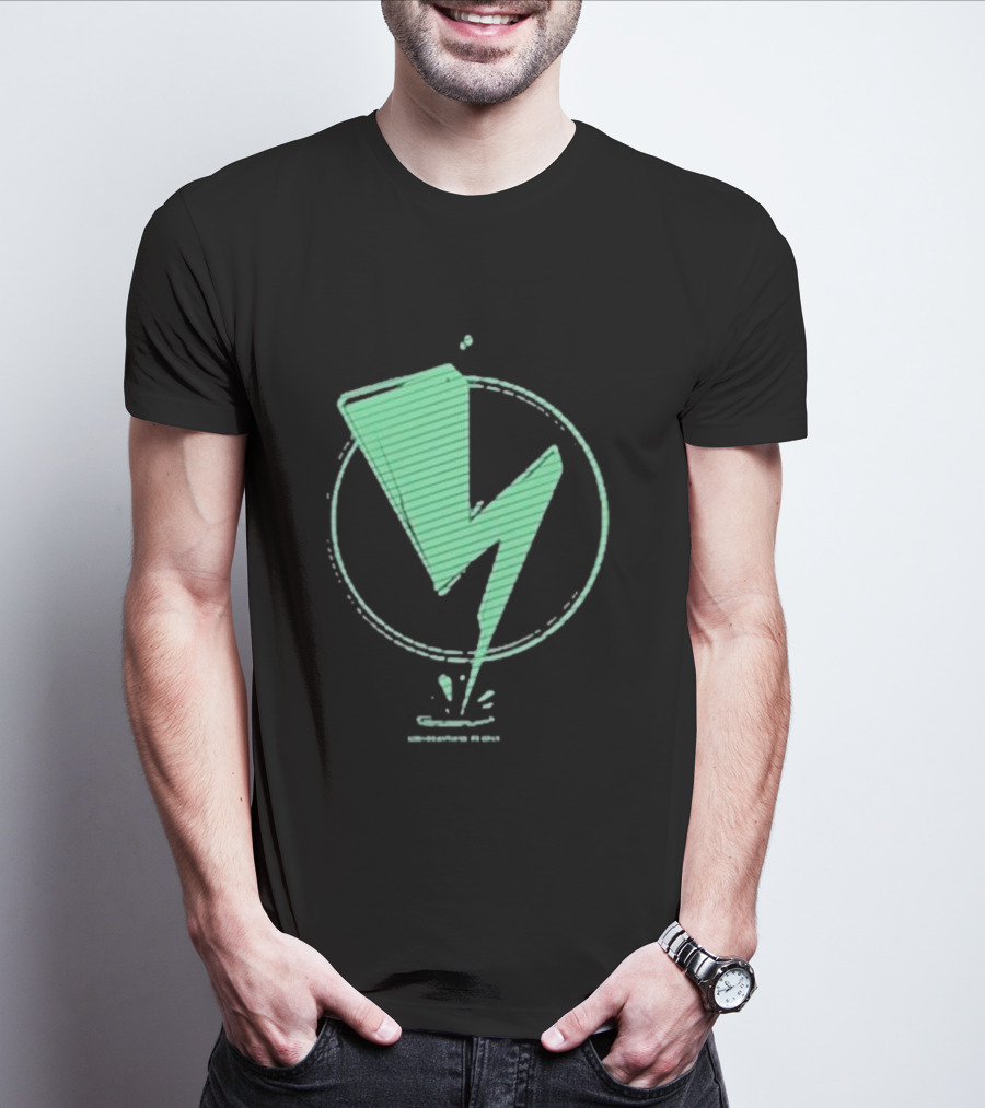 Sim The Beautiful People Lightning Bolt Circle T-Shirt