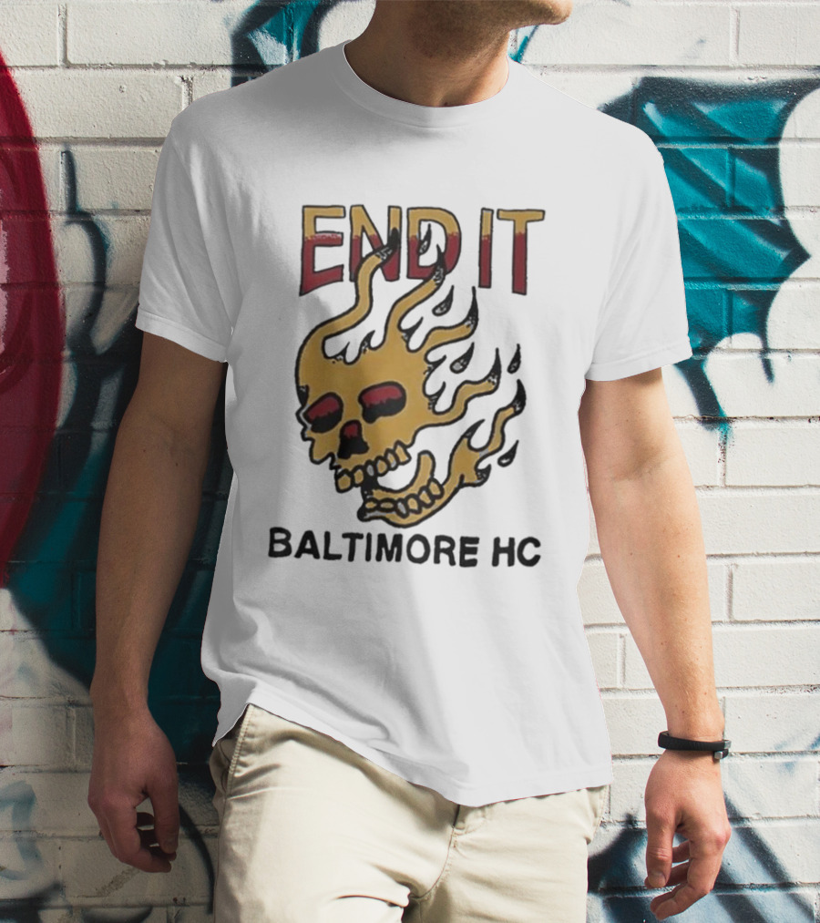 End It Baltimore HC Skull Flame T-Shirt