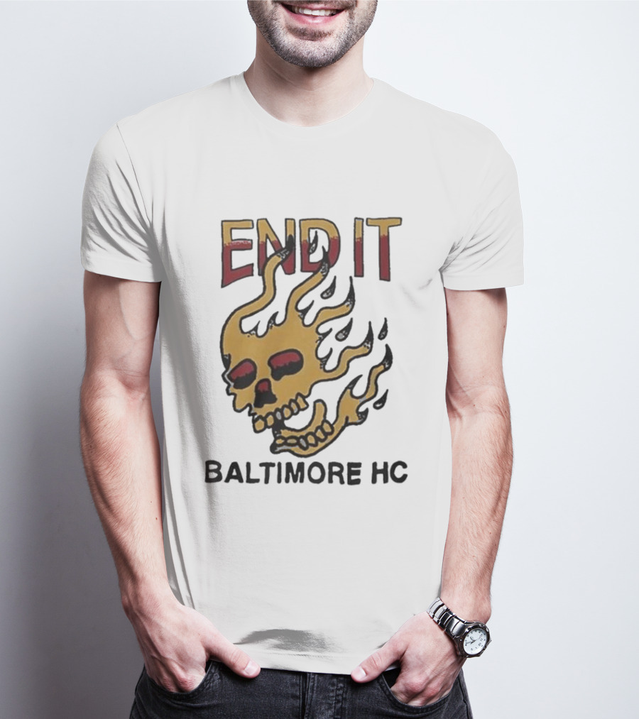 End It Baltimore HC Skull Flame T-Shirt