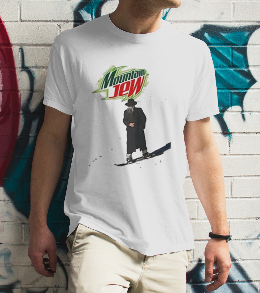 Mountain Jew Funny Ahh Tees Jewish Skiing T-Shirt