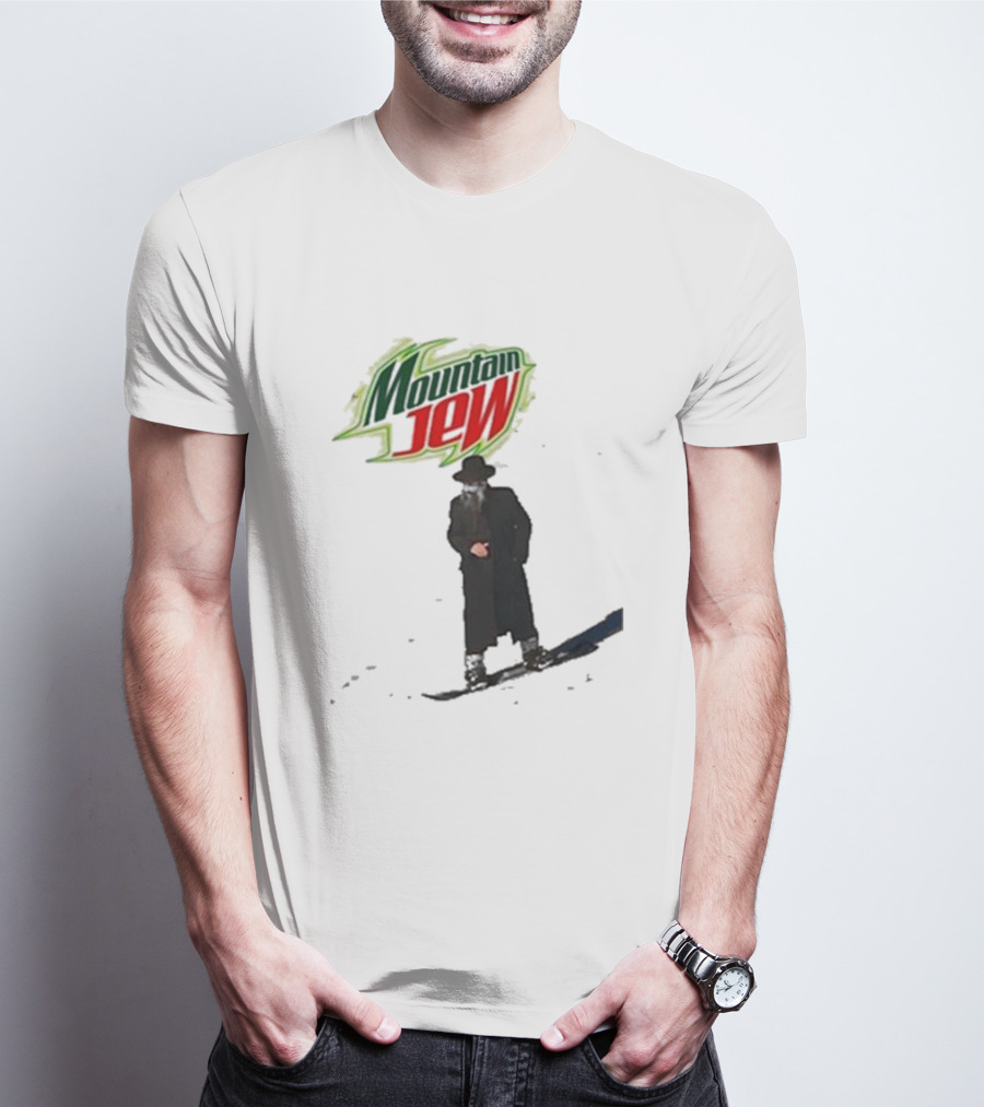 Mountain Jew Funny Ahh Tees Jewish Skiing T-Shirt
