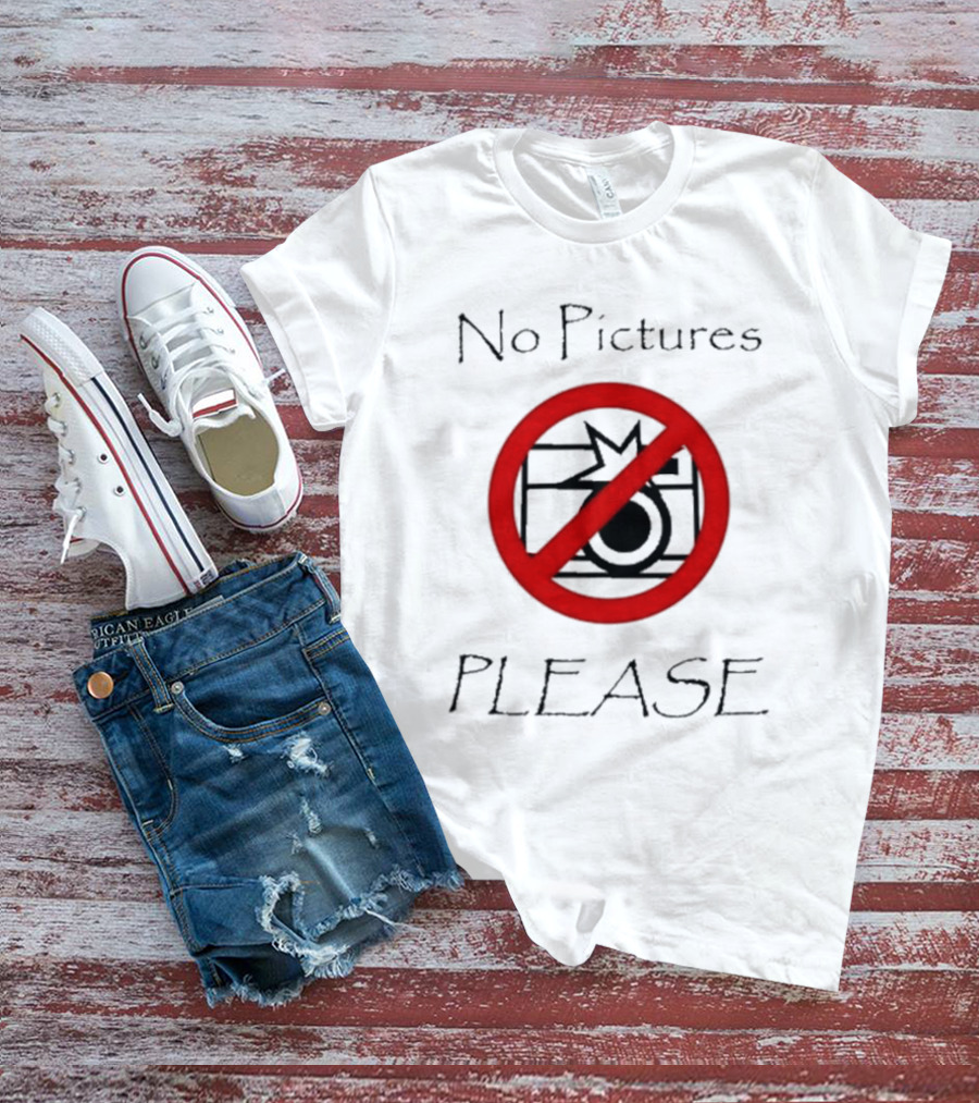 Joeyy No Pictures Please Camera Icon T-Shirt