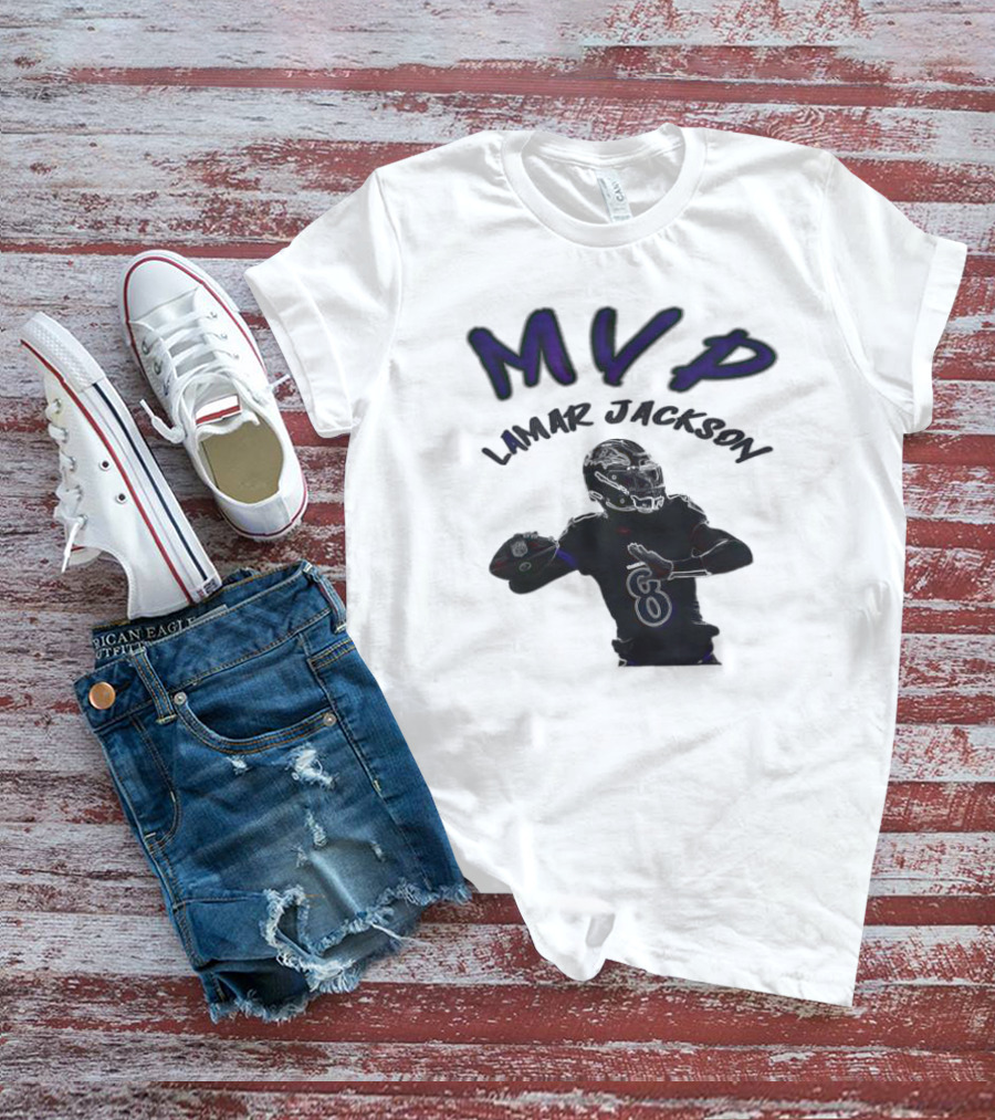 MVP Lamar Jackson Baltimore Ravens Quarterback T-Shirt
