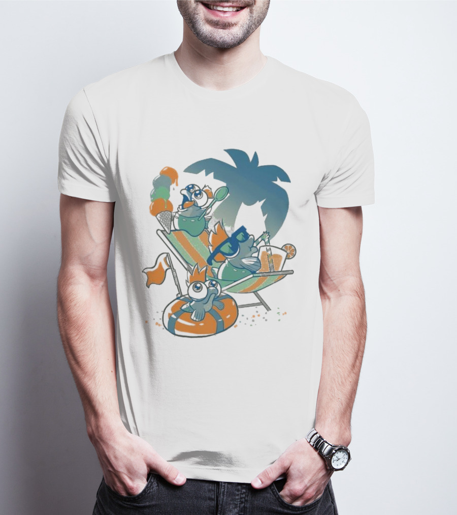 Resort Time Hanshumon Tropical Vacation Fun T-Shirt