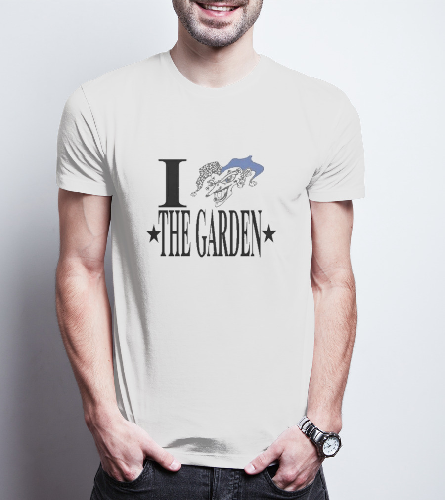 I Love The Garden Jester Face Stars T-Shirt